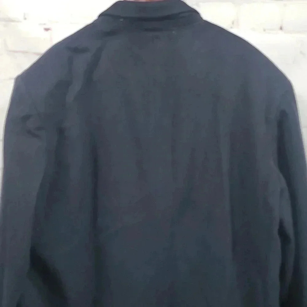 Vintage Conte di Milano Double Breasted Navy Wool Cashmere Trench Coat Men's L44 - Picture 11 of 17